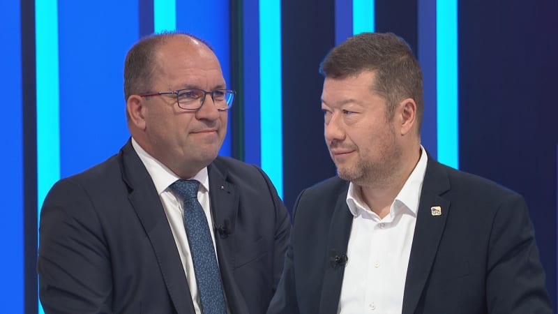 Jste prokremelský hlas, rozčílil se Výborný na Okamuru. Chováte se jako dítě, řekl šéf SPD
