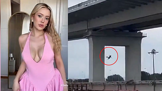 Blonďatá hvězda TikToku náhle zmizela ze sociálních sítí. Skok z mostu někdo natočil